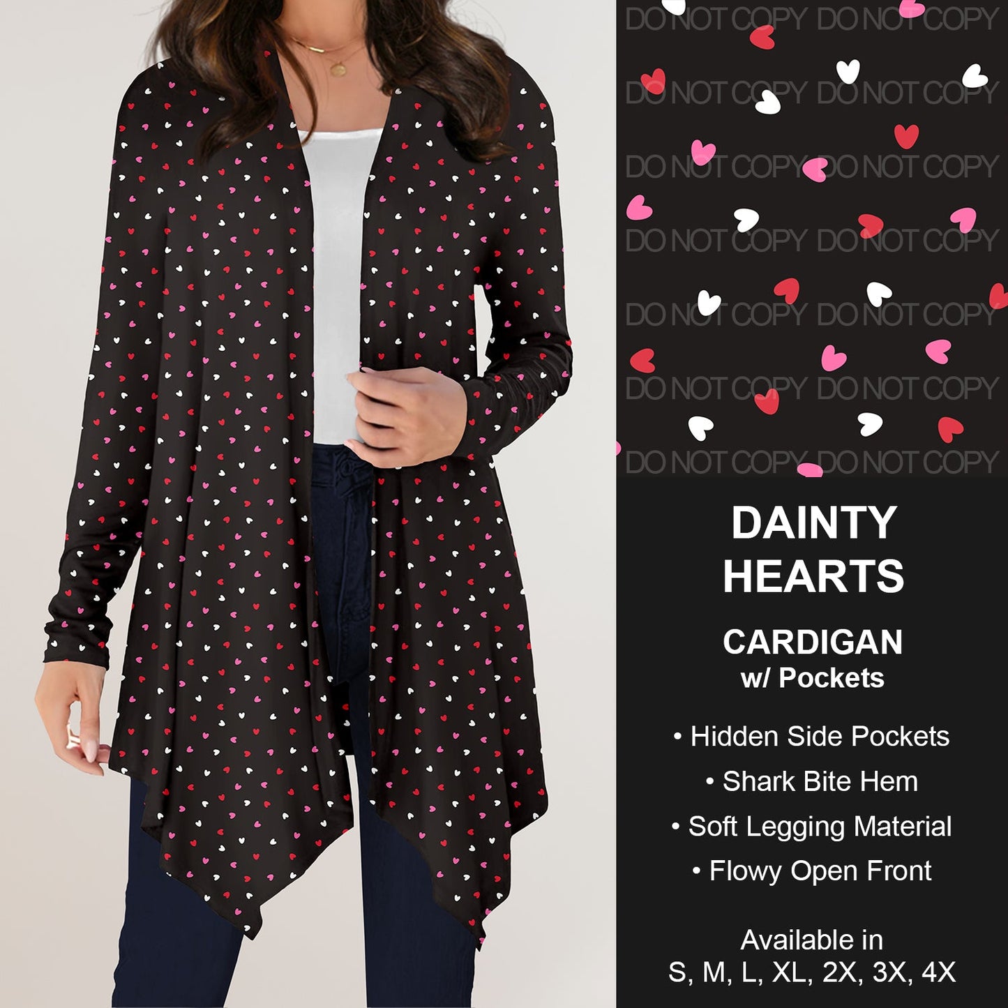 B196 Preorder -Dainty Hearts Cardigan w/ Pockets (Closes 11/24. ETA: late Jan.)