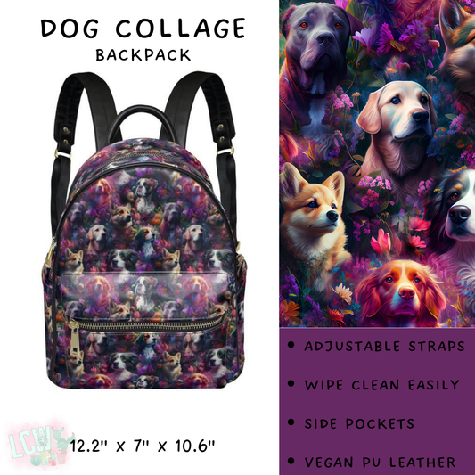 Batch #309 - Card Holders & Mini Backpacks - Closing 3/24 - ETA late May - Dog Collage Mini Backpack