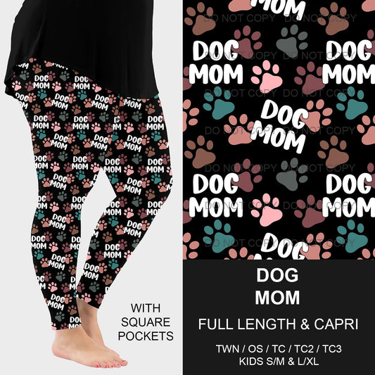 B218 - Preorder Dog Mom Leggings w/ Pockets (Closes 3/16. ETA: early June)