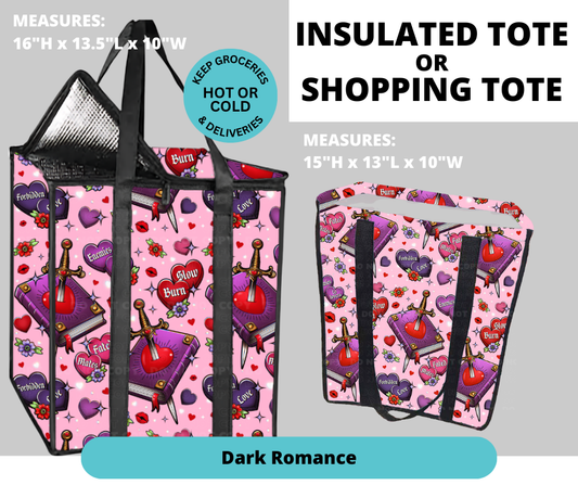 Preorder! Closes 2/26. ETA May. Dark Romance Shopping & Insulated Tote