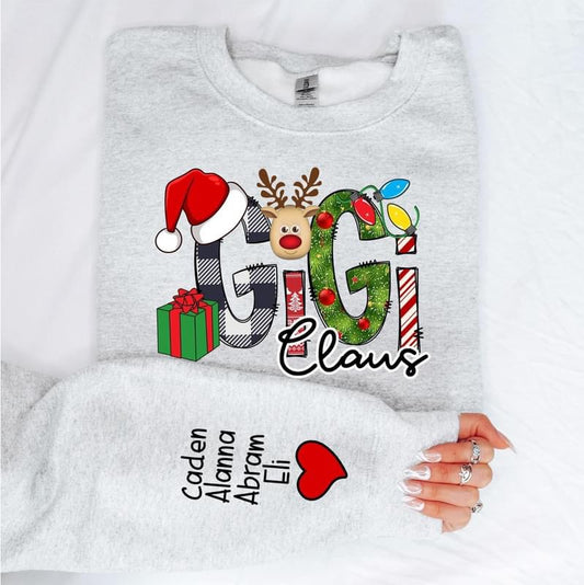 Grandma Clause Personalized Shirt *Add Note in Box @Checkout!* OR EMAIL: alonnasleggingland@gmail.com