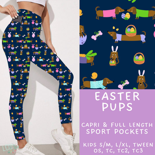 Batch #279 - Hop to it Collection Presale - Closes 1/30, ETA Early April - Easter Pups Leggings