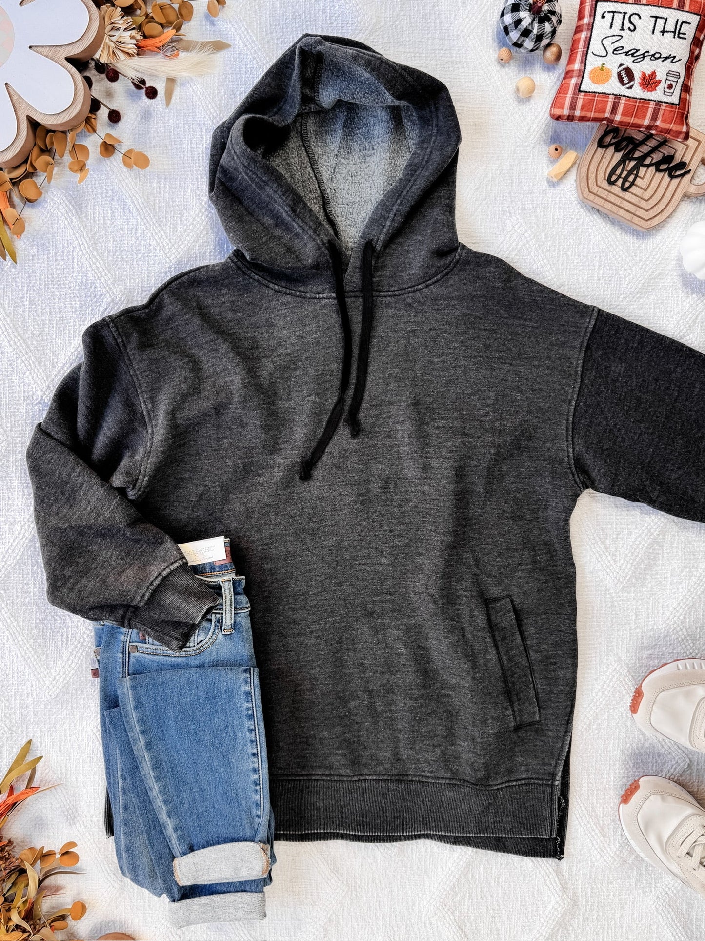 *Clearance* Price Drops in Cart! IN STOCK Vintage Wash Hoodie - Black