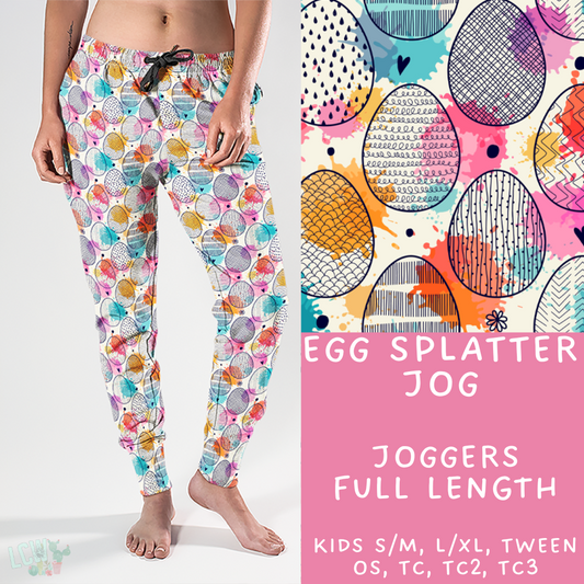 Batch #279 - Hop to it Collection Presale - Closes 1/30, ETA Early April - Egg Splatter Joggers