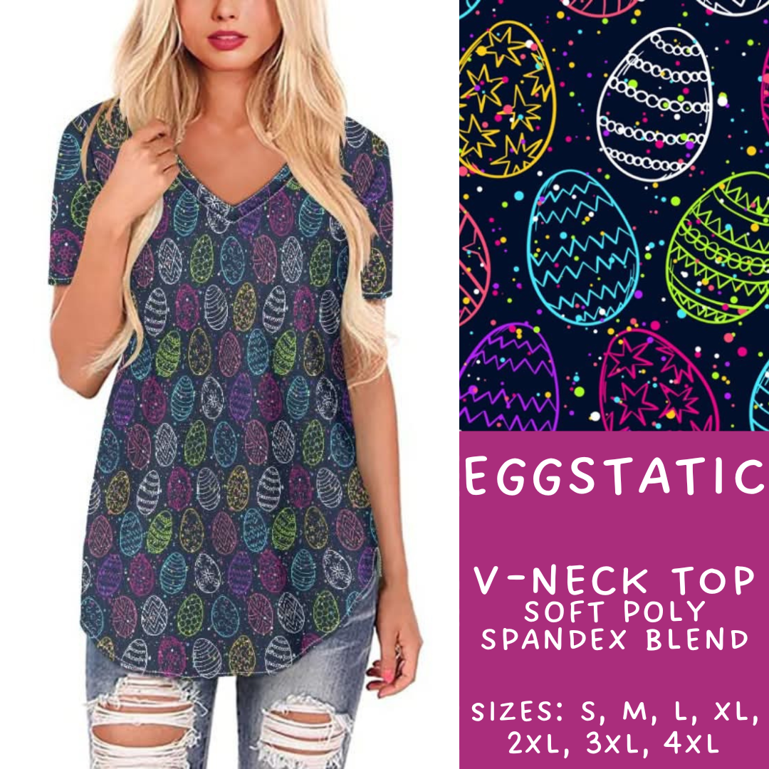 Batch #279 - Hop to it Collection Presale - Closes 1/30, ETA Early April - Eggstatic V-Neck Tee