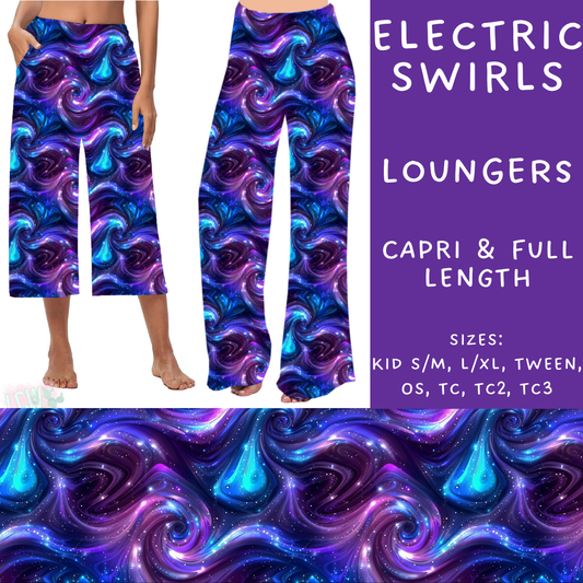 Batch #236 - Fun Run 6 - Closes 11/13 - ETA early Jan - Electric Swirls Capri and Full Length Loungers