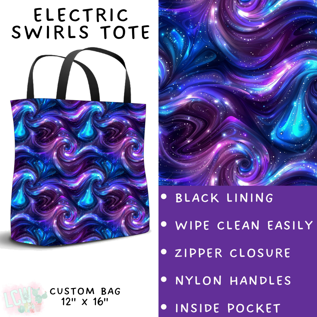 Batch #236 - Fun Run 6 - Closes 11/13 - ETA early Jan - Electric Swirls Tote