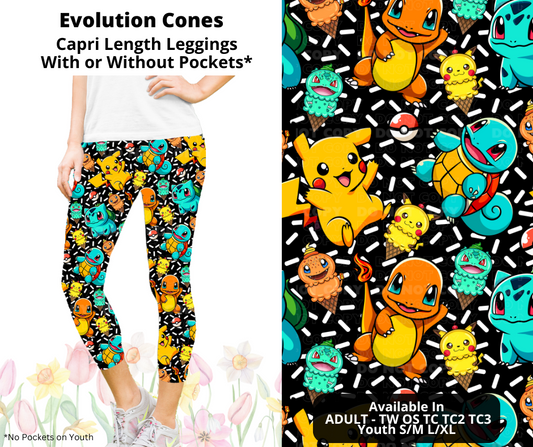 Preorder! Closes 3/17. ETA June. Evolution Cones Capri Leggings w/wo Pockets