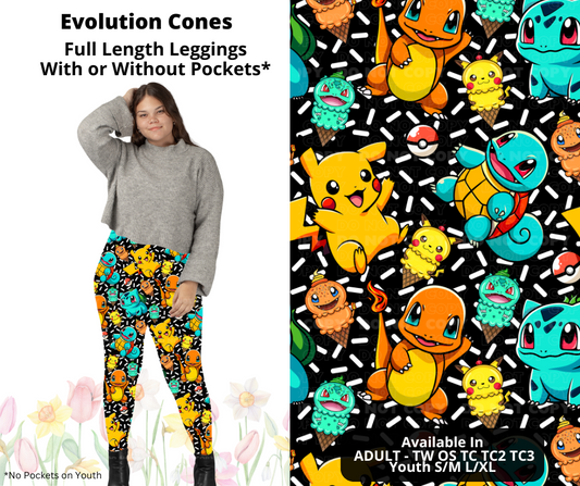 Preorder! Closes 3/17. ETA June. Evolution Cones Full Length Leggings w/wo Pockets