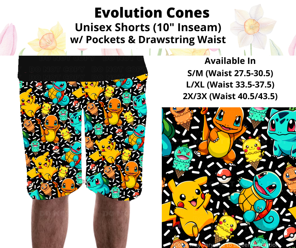 Preorder! Closes 3/17. ETA June. Evolution Cones Unisex Shorts