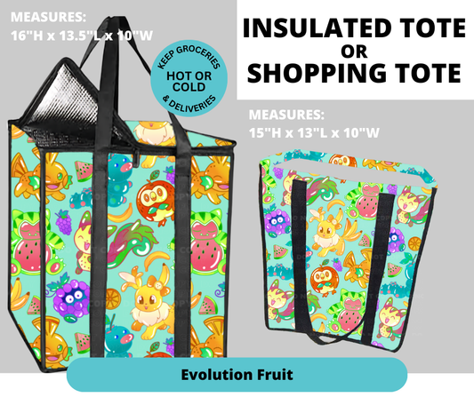 Preorder! Closes 2/26. ETA May. Evolution Fruit Shopping & Insulated Tote