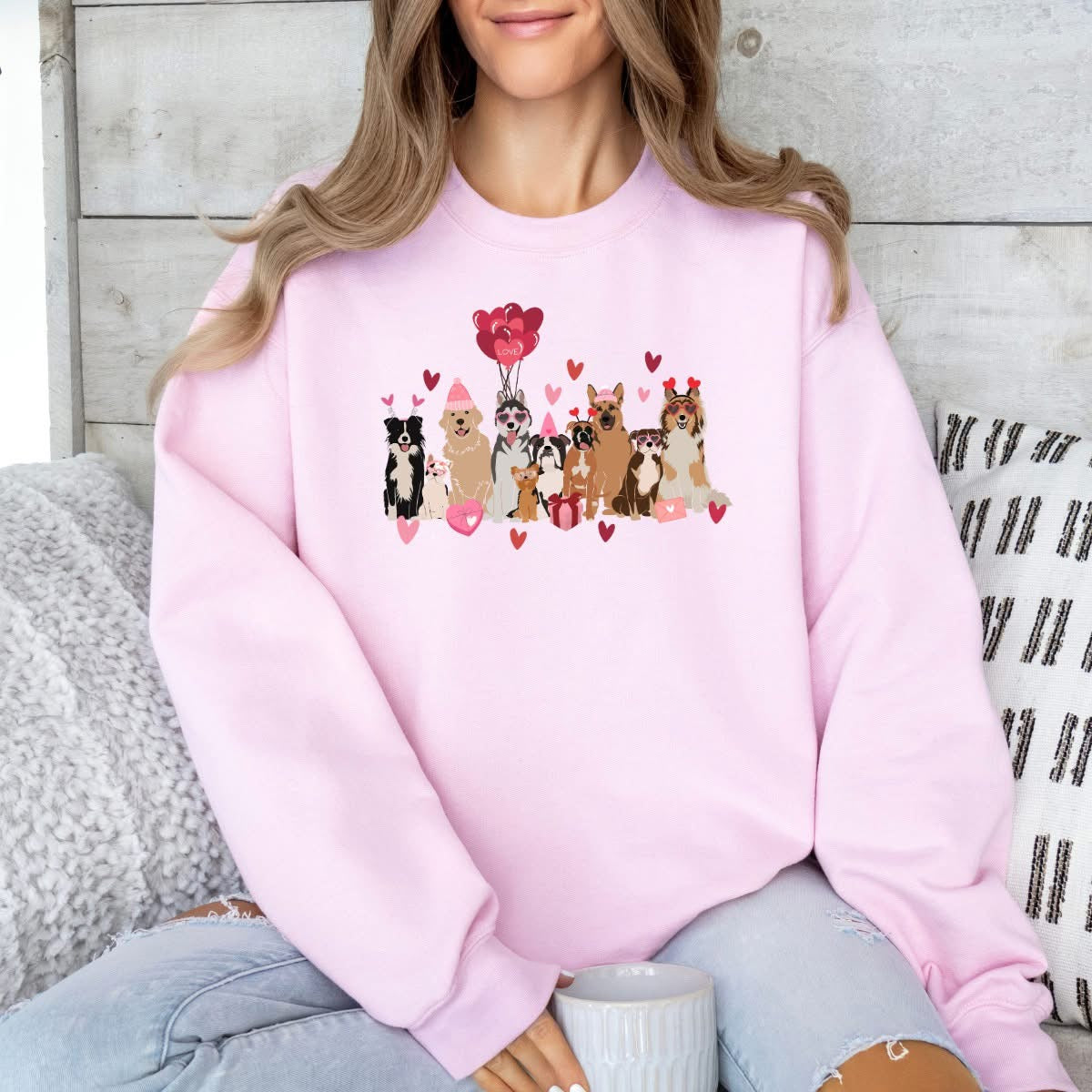 Love Dogs  - Sweatshirt - Choose your Color/Size!  (Shipping Rates Apply)