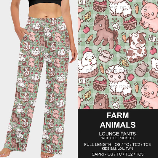 B209 - Preorder Farm Animals Lounge Pants (Closes 2/02. ETA: early May)