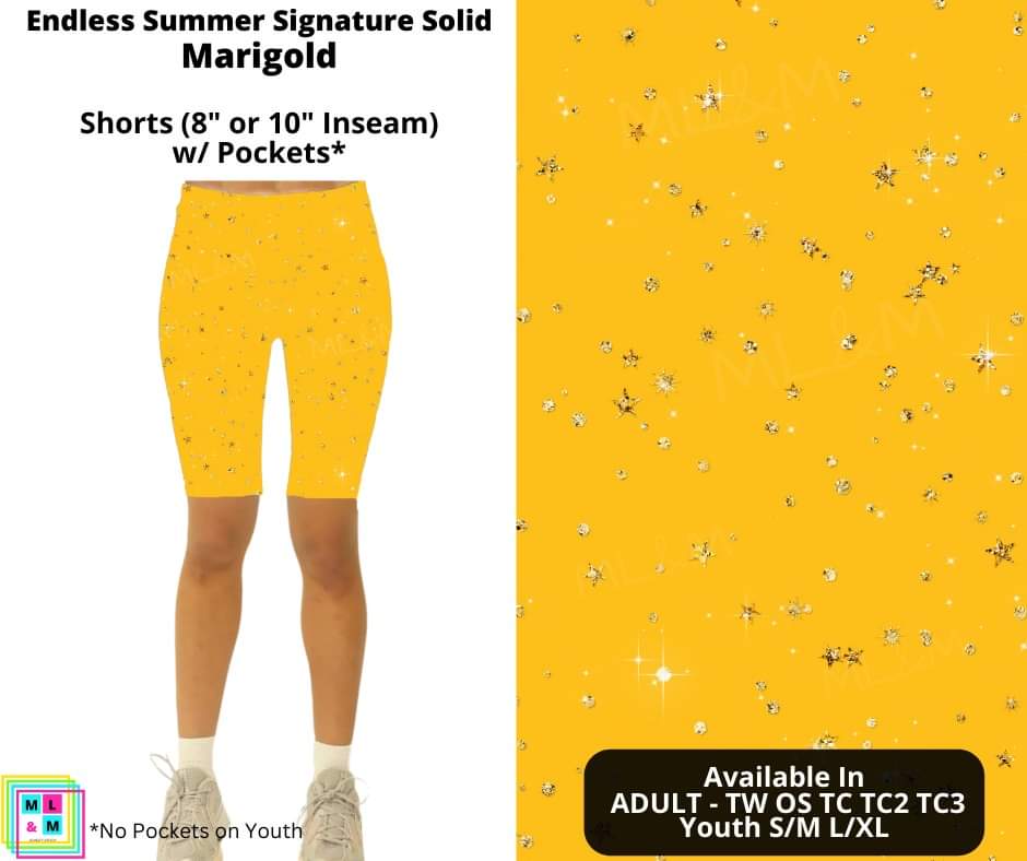 Marigold 8" or 10" Inseam Shorts