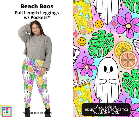 Beach Boos Full Length Leggings w/ Pockets