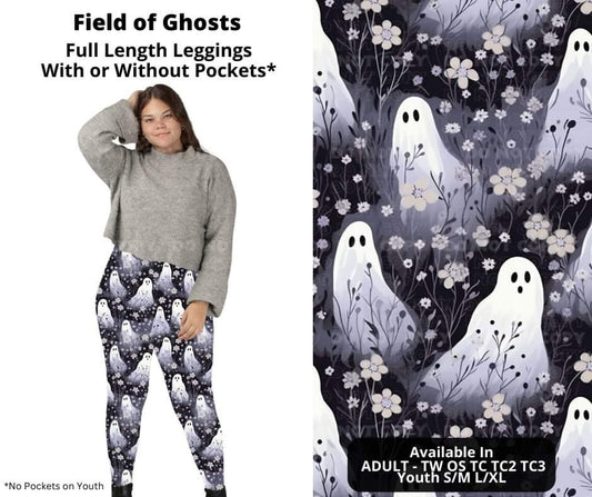 Field of Ghosts Full Length Leggings w/ Pockets