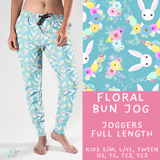 Batch #279 - Hop to it Collection Presale - Closes 1/30, ETA Early April - Floral Bun Joggers