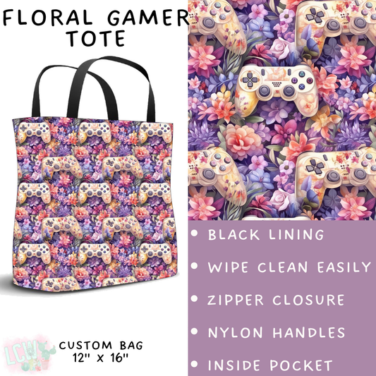 Batch #236 - Fun Run 6 - Closes 11/13 - ETA early Jan - Floral Gamer Tote