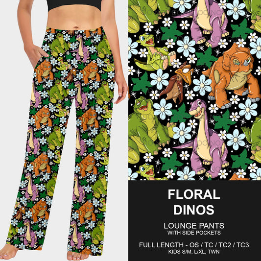 B191 - Preorder Floral Dinos Lounge Pants (Closes 11/03. ETA mid Jan.)