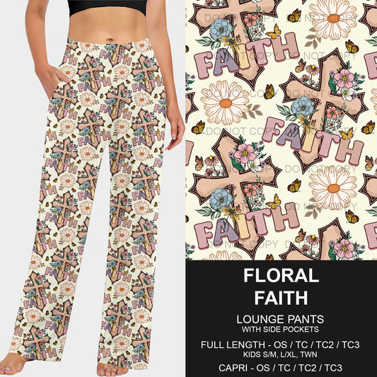 B209 - Preorder Floral Faith Lounge Pants (Closes 2/02. ETA: early May)