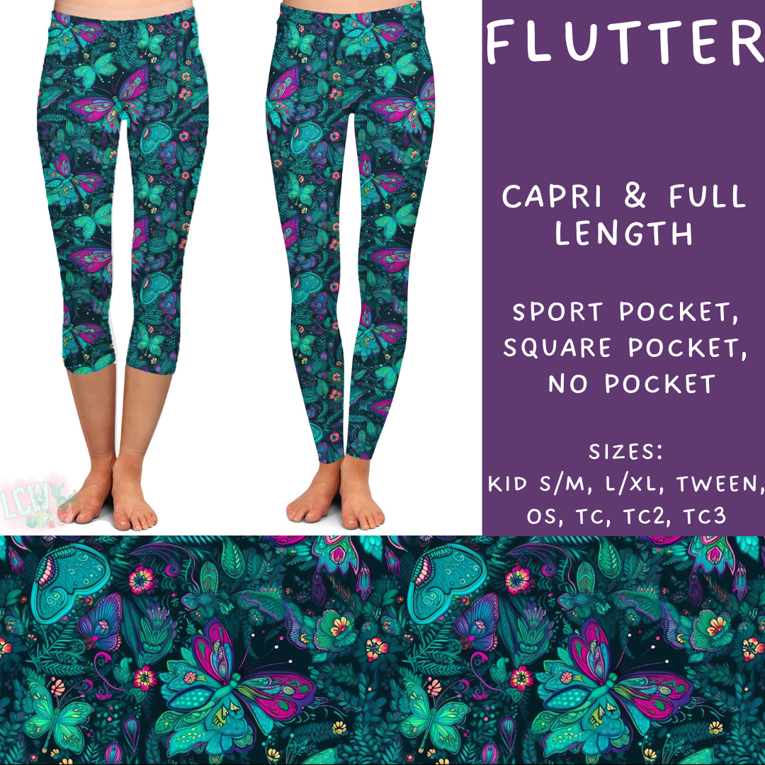 Batch #236 - Fun Run 6 - Closes 11/13 - ETA early Jan - Flutter Full and Capri Length Leggings