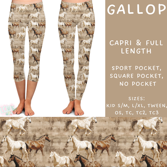 Batch #235 - September Request Run - Closes 11/11 - ETA late Dec - Gallop Full and Capri Length Leggings