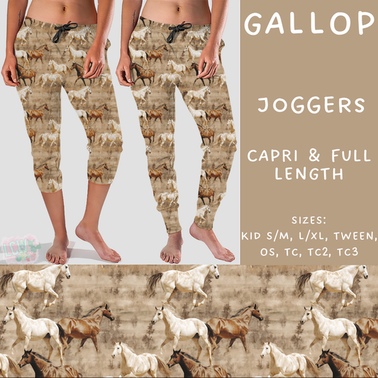 Batch #235 - September Request Run - Closes 11/11 - ETA late Dec - Gallop Full and Capri Length Joggers