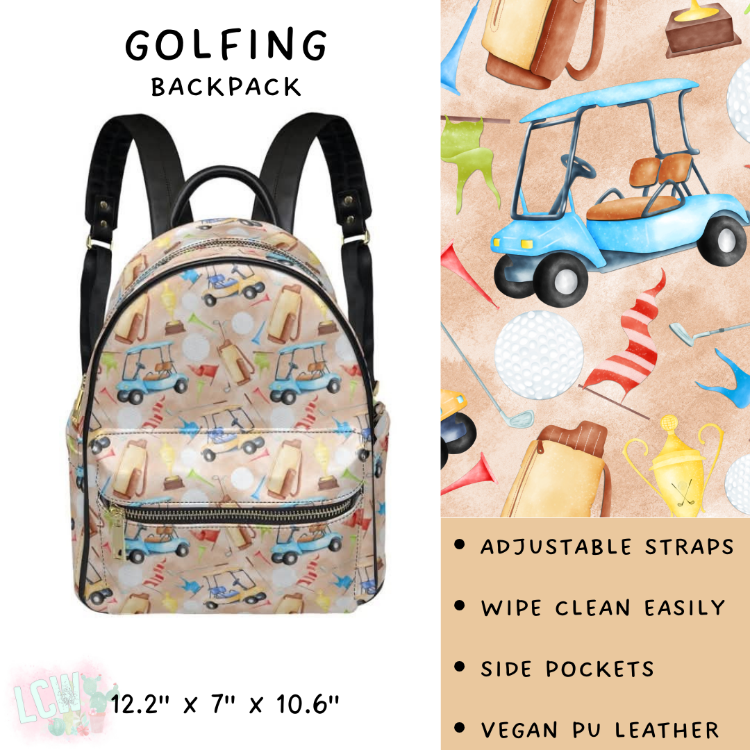 Batch #309 - Card Holders & Mini Backpacks - Closing 3/24 - ETA late May - Golfing Mini Backpack