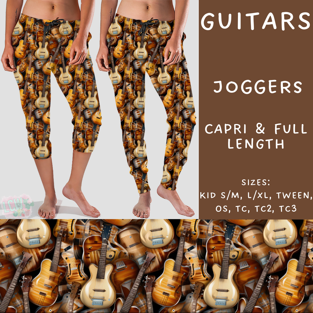 Batch #235 - September Request Run - Closes 11/11 - ETA late Dec - Guitars Full and Capri Length Joggers