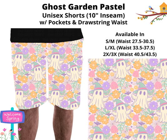 Preorder! Closes 1/22. ETA April. Ghost Garden Pastel Unisex Shorts