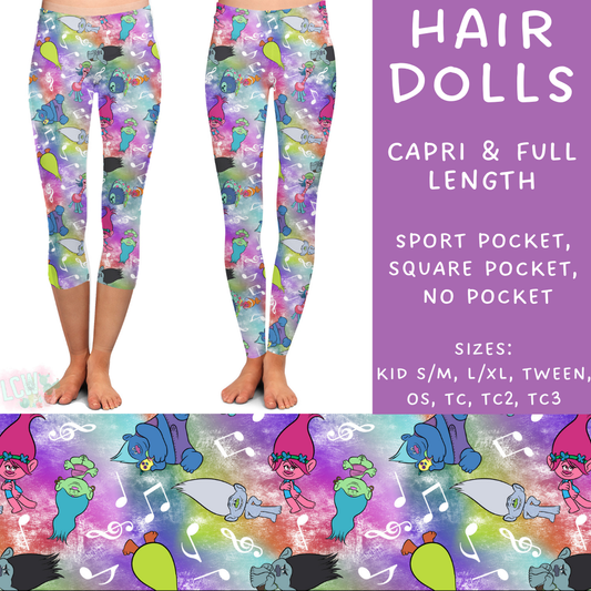 Batch #235 - September Request Run - Closes 11/11 - ETA late Dec - Hair Dolls Full and Capri Length Leggings