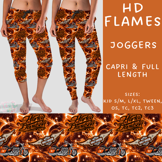 Batch #236 - Fun Run 6 - Closes 11/13 - ETA early Jan - HD Flames Full and Capri Length Joggers