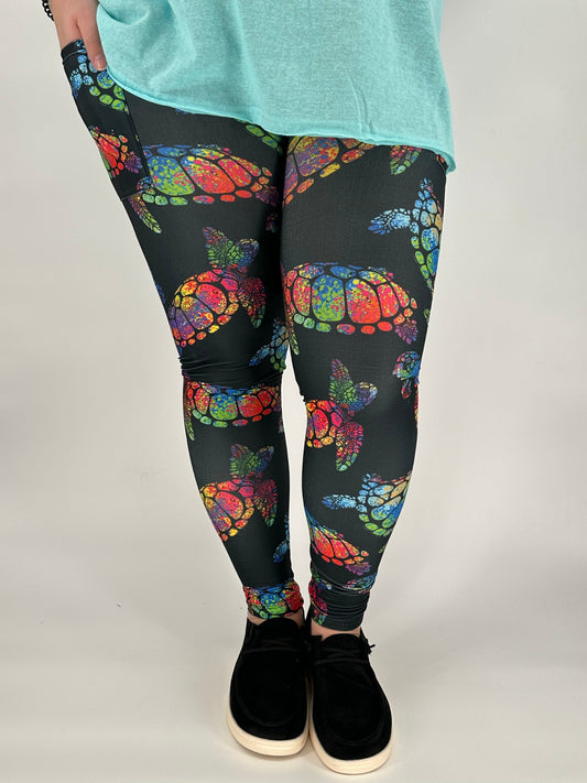 Sea Turtle Leggings w/ Pockets