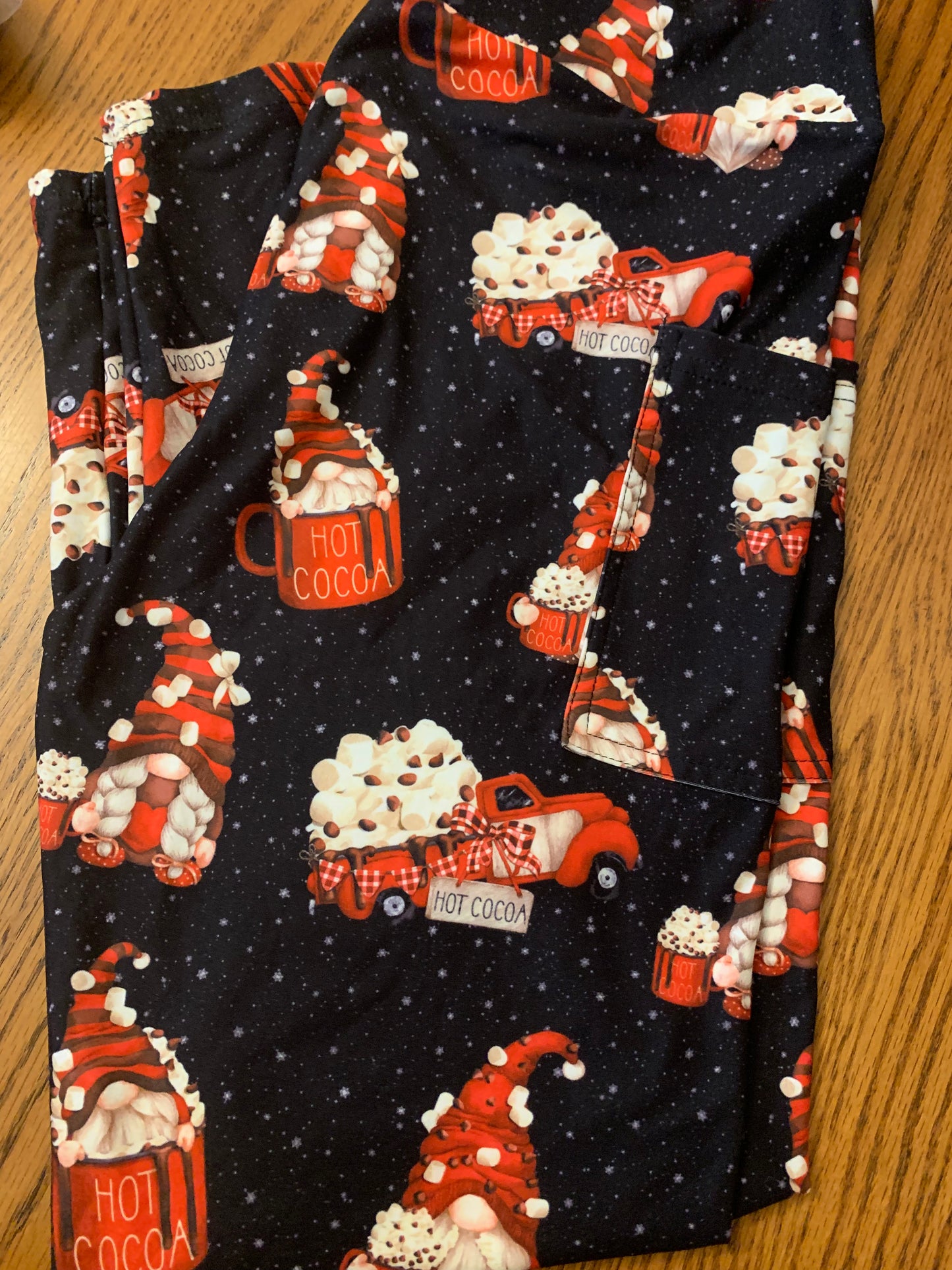 Cocoa Gnome Leggings Full w/Pockets - Alonna's Legging Land