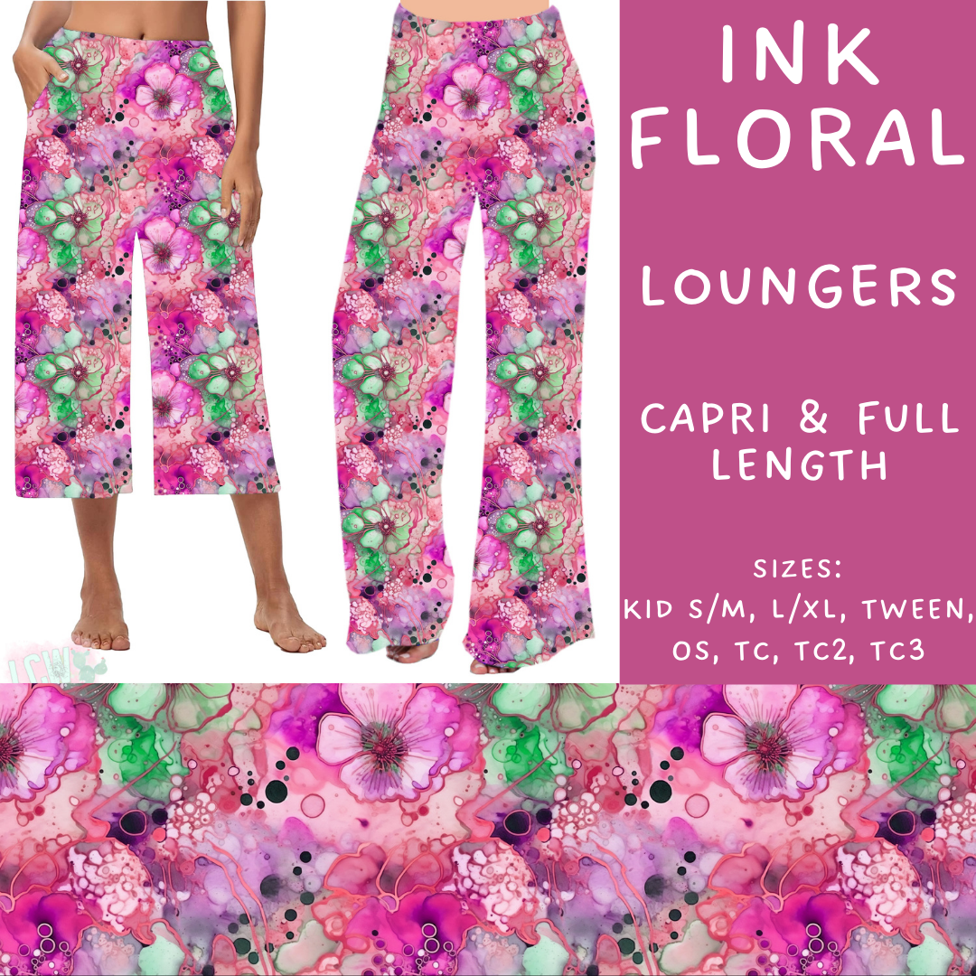 Batch #235 - September Request Run - Closes 11/11 - ETA late Dec - Ink Floral Capri and Full Length Loungers