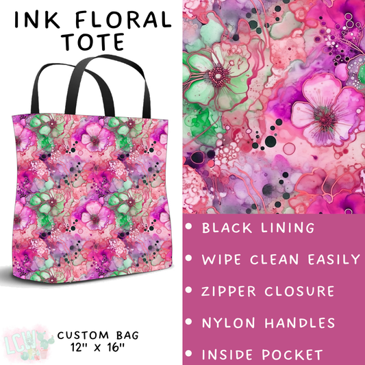 Batch #235 - September Request Run - Closes 11/11 - ETA late Dec - Ink Floral Tote