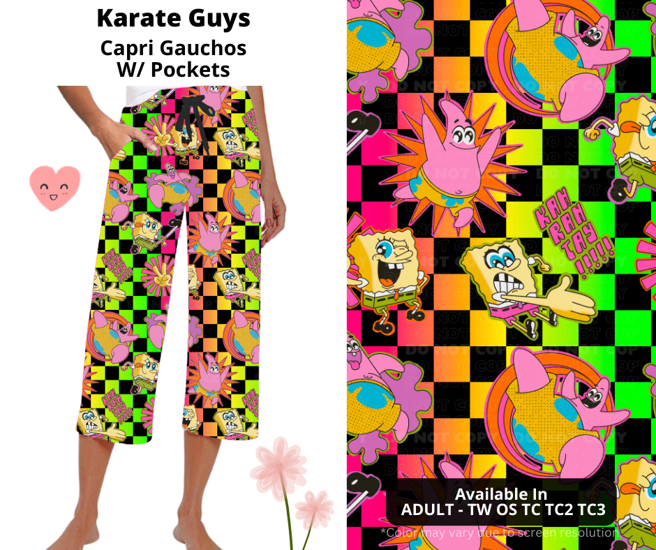 Preorder! Closes 3/3. ETA June. Karate Guys Capri Gauchos