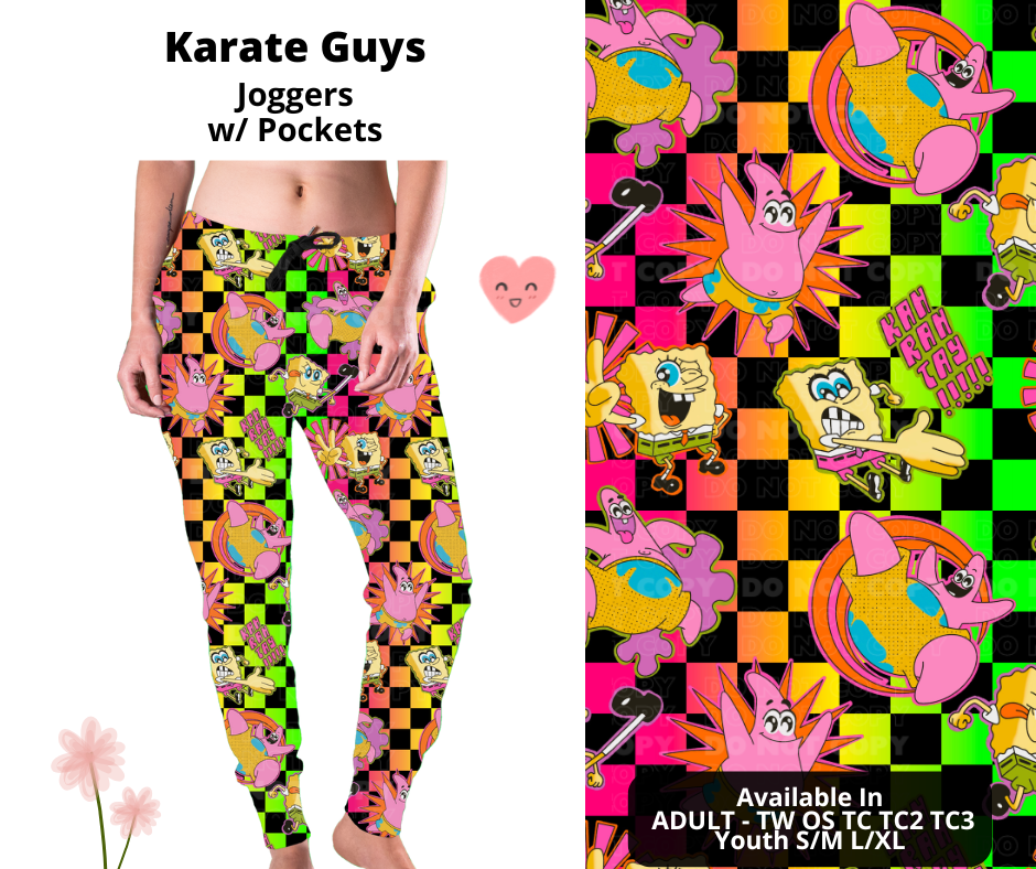 Preorder! Closes 3/3. ETA June. Karate Guys Joggers