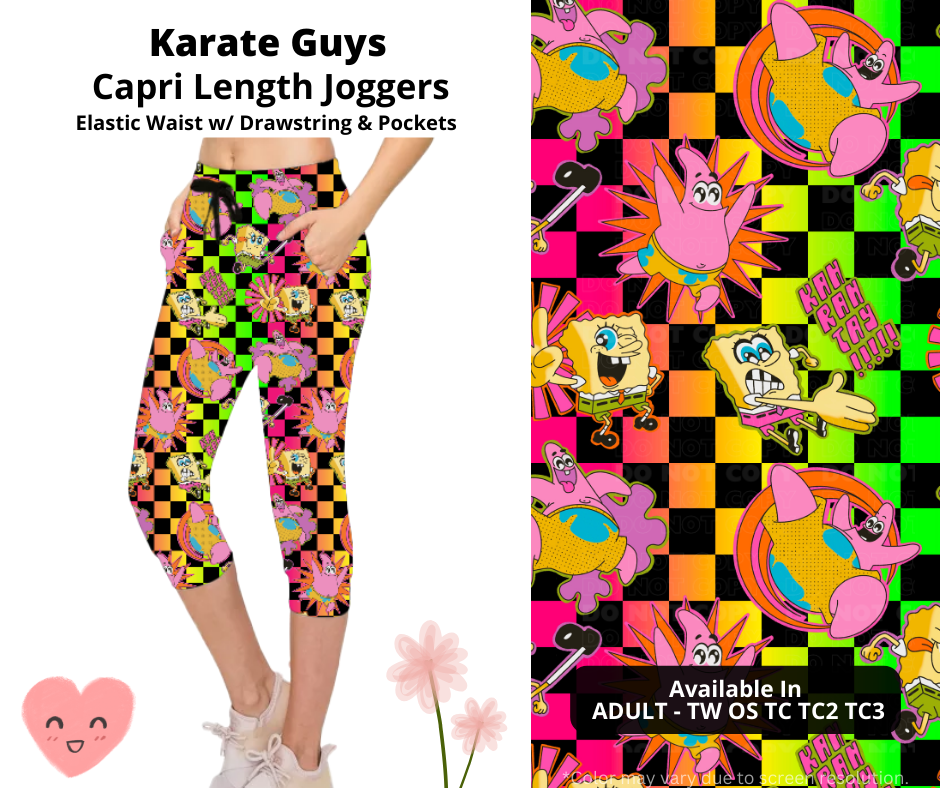 Preorder! Closes 3/3. ETA June. Karate Guys Jogger Capri