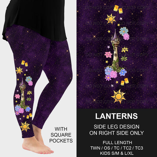 B192 - Preorder Lanterns Side Design Leggings w/ Pockets (Closes 11/10. ETA mid Jan)