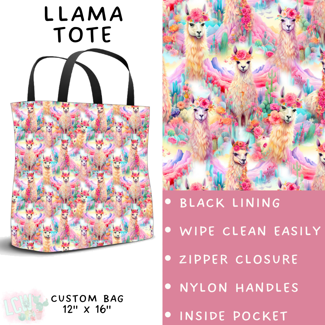 Batch #235 - September Request Run - Closes 11/11 - ETA late Dec - Llama Tote