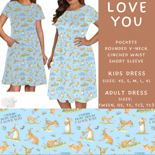 Batch #308 - Storybook Collection 2 - Closes 3/21 - ETA mid May - Love You Adult & Kids Dresses