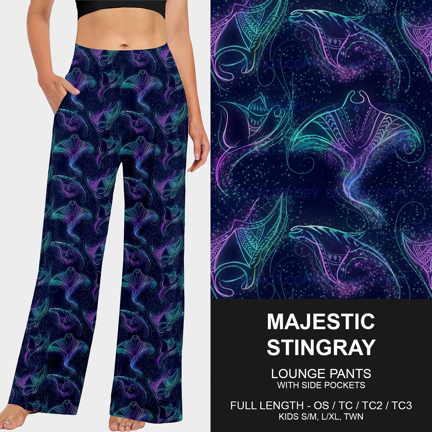 B215 - Preorder Majestic Stingray Lounge Pants (Closes 3/02. ETA mid May)