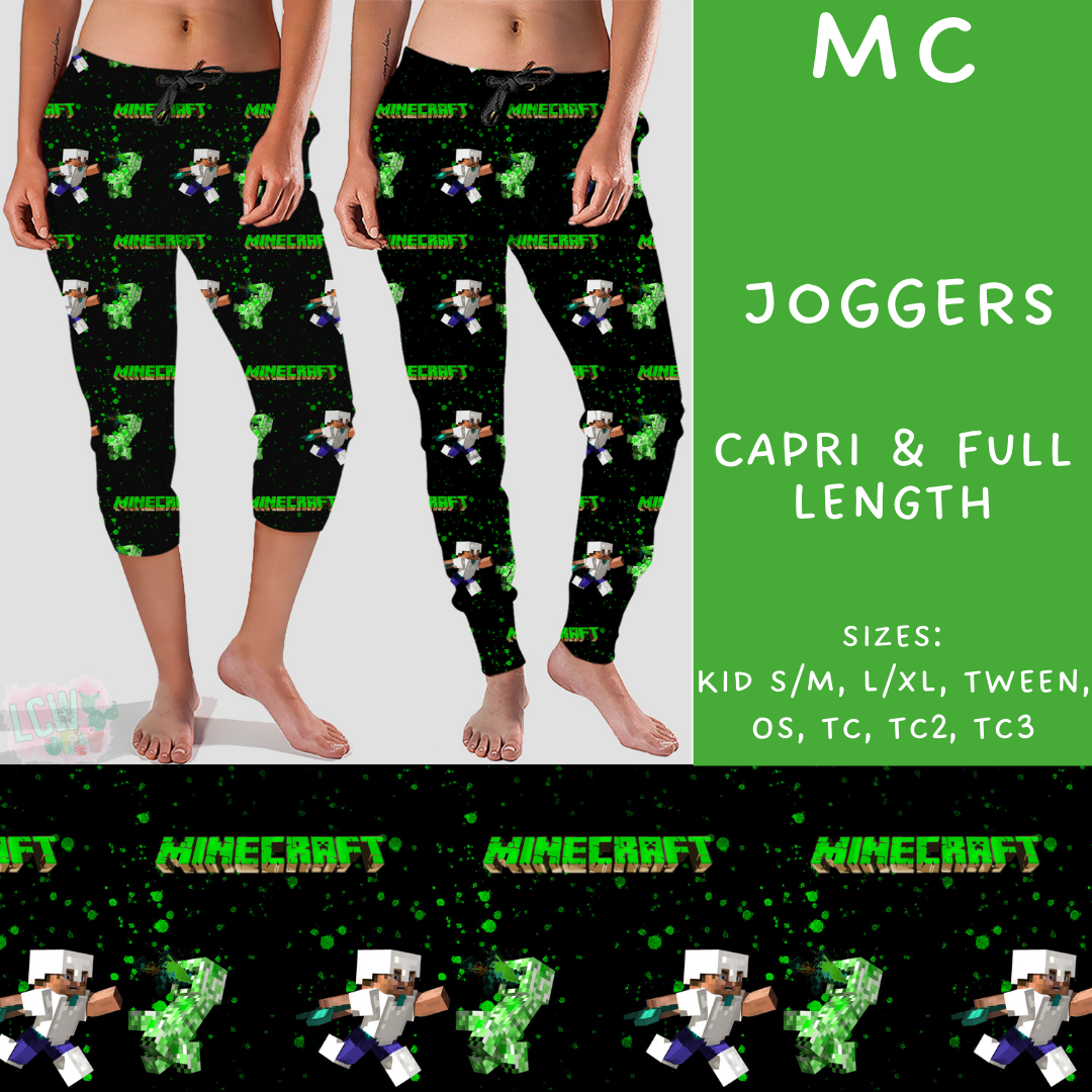 Batch #236 - Fun Run 6 - Closes 11/13 - ETA early Jan - MC Full and Capri Length Joggers