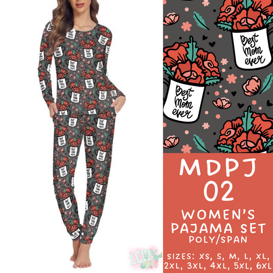 Batch #306 - Mother's Day Lounge - Closes 3/19 - ETA late April - MDPJ02 Women's Pajama Set