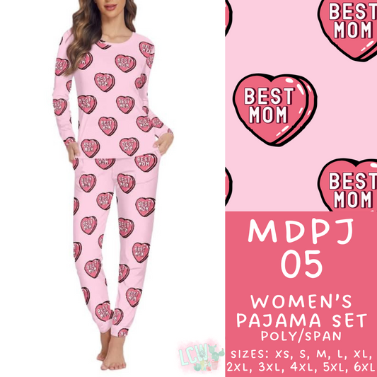 Batch #306 - Mother's Day Lounge - Closes 3/19 - ETA late April - MDPJ05 Women's Pajama Set