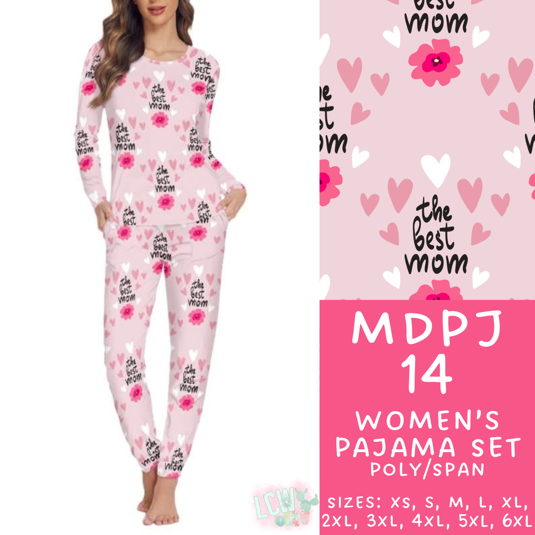 Batch #306 - Mother's Day Lounge - Closes 3/19 - ETA late April - MDPJ14 Women's Pajama Set