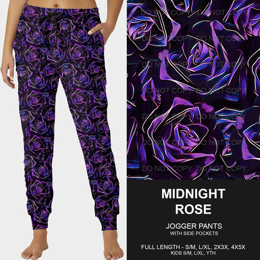 B214 - Preorder Midnight Rose Joggers (Closes 2/23. ETA mid May)