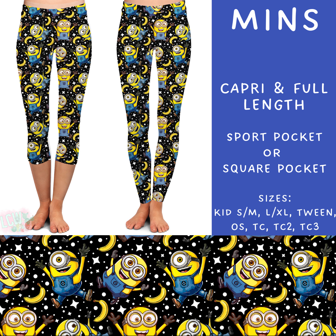 Batch #297 - Cool Characters 8 - Closes 3/3 - ETA late April - Mins Full and Capri Length Leggings