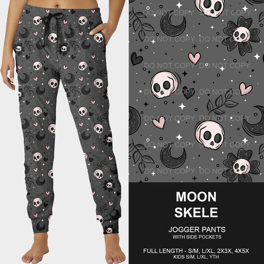 B215 - Preorder Moon Skele Joggers (Closes 3/02. ETA mid May)